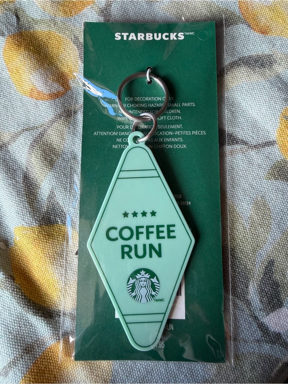 🔑☕️🔑 STARBUCKS MOTEL KEYCHAIN 🔑☕️🔑 NWT 🔑☕️🔑